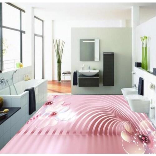 3d floor painting wallpaper Beautiful flower 3D floor waterproof wall murals floor wallpaper 3d for bathrooms 3d flooring