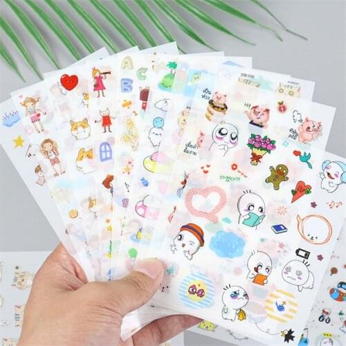 6Pcs/Secret Cartoon Hand Account Sticker DIY Sticker Car Motorcycle Luggage Laptop Bike Scooter Toys
