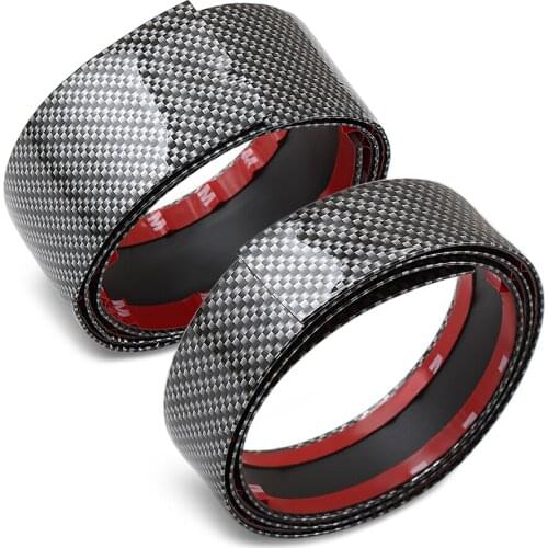 Car Stickers Carbon Fiber Rubber Styling Door Sill Protector Goods For Car Accessories