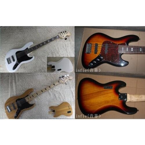 Free shipping guitar jazz bass guitar 5 strings jazz Electric bass guitar with Vintage Active pickups