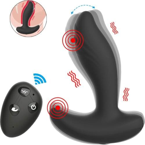 Wireless Remote Anal Vibrator Male Prostate Massager Butt Plug For Men Perineal Stimulation Anal Sex Toys Anus Dilator Vibrator
