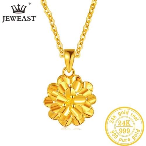 BTSS 24K Pure Gold Pendant Real AU 999 Solid Gold Charm Beautiful Trendy Classic Party Fine Jewelry Hot Sell New 2020