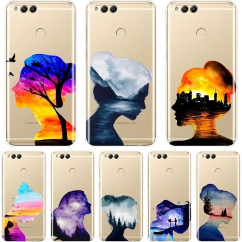 Girl Phone Case For Huawei Honor 8X MAX 10 9 8 7 Soft Silicone Back Cover For Huawei Honor 7 8 9 10 Lite 7S 7X 7A 7C Pro Case