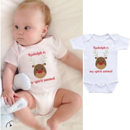 DERMSPE Summer New Baby Boys Girls Short Sleeve Letter Print Lovely Animal Cartoon Cotton Romper Baby Clothes White Hot Sales