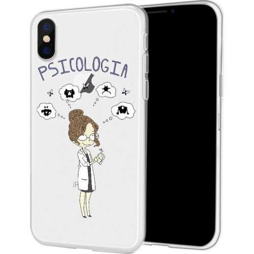 DIFFRBEAUTY Cute Profession Doctor Medical Phone Case Coque For iPhone 5 6 6S X Plus Clear Phone Cover For iPhone 8 7 Plus