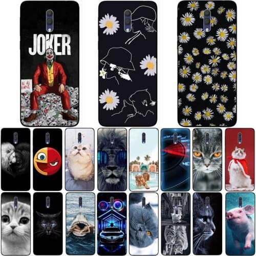 For ALCATEL 1X 2019 Case Wolf Silicon TPU Fundas for Alcatel 1 x 2019 Cat Animal Shell Bag Housing Phone Cases