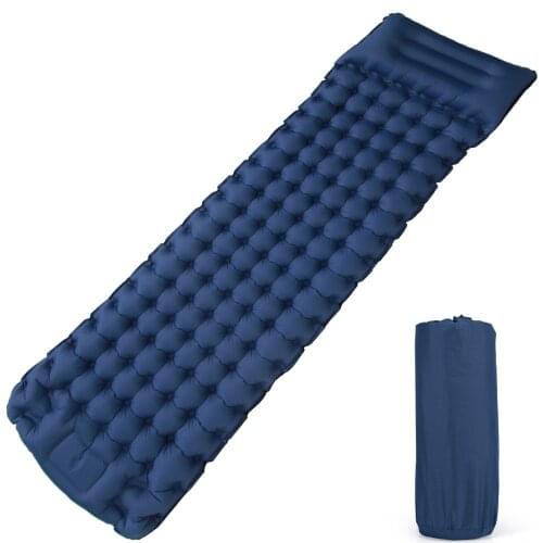 Camping Mat Inflatable Sleeping Mat with Pillow Ultralight Sleeping Pad for Backpacking Camping Hiking