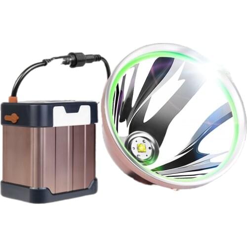 Xenon lamp headlight glare charging long-range P90 bright light waterproof fishing lights split wearing headgear