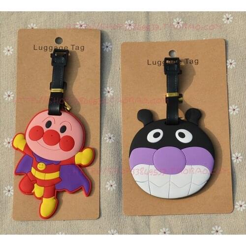 LISM Anpanman Anime Travel Accessories Luggage Tag Suitcase ID Address Portable Tags Holder Baggage Labels New