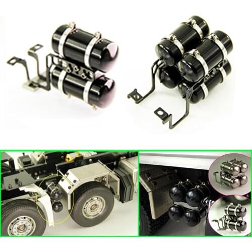 Metal High Simulation Gas Tank Group for 1/14 Tamiya RC Truck Car SCANIA R730 VOLVO ACTROS 3363 1851 AROCS 3348 MAN TGX Diy