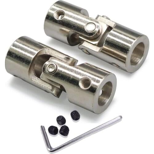 10mm/12mm Metal Universal Joint Coupling Steering Gear Shaft Coupler Motor Connector For DIY Toy Boat Car Model Accessories