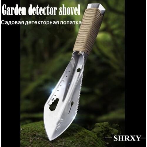Metal detector garden digging tool Digger Garden shovel with Sheath Stainless Steel