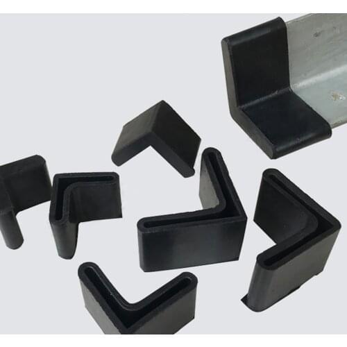 Black Rubber/PVC Feet Pad 25x25mm-63x63mm Protection Gasket Dust Seal End Cover Caps For Pipe Bolt Furniture