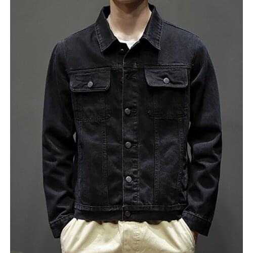 Spring And Autumn New Fashion Cowboy Mens Coat Korean Trend Slim Fit Versatile Jacket Mens Leisure Pocket Windproof Jacket