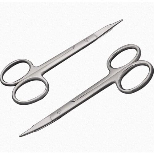 Urethral Scissors Animal Stainless Steel Surgical Scissors Straight Curved Veterinary Medical Pet Surgical Instruments