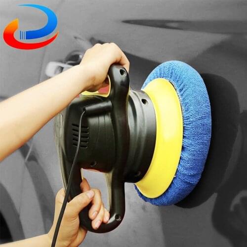 Microfiber Polishing Bonnets Car Waxing Applicator Bonnet Orbital Buffer 5-6" 7-8" 9-10" 3 sizes Polisher Pad Cover