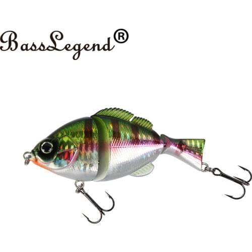BassLegend - Fishing Slow Sinking Swimbait Jointed Lipless Crankbait Bass Pike Lure 100mm/26g