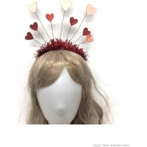 Princess Girl Halloween Party Crown Headband Glitter Powder Moon Star Charms Metal Alloy Hair Hoop Birthday Tiara Headpiece Gift