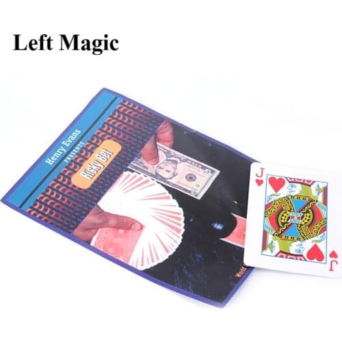 Risky Bet By Henry Evans Magic Tricks (US Currency- Blue Gimmick And DVD) Card Magic Props Mentalism Street Magic Tricks Close U