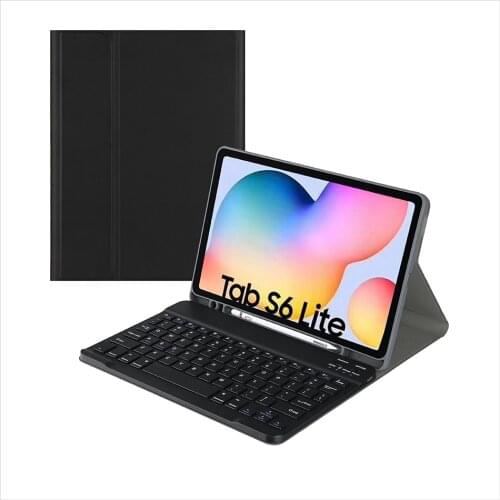 Detachable Keyboard Case for Samsung Galaxy Tab S6 Lite Keyboard Cover P615 P610 Leather Case with Pencil Slot