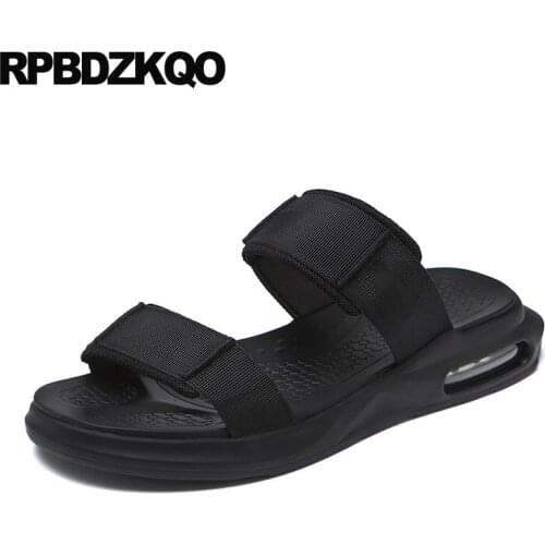 Slides famous brand designer shoes men high quality mesh native black summer sandals slip on nice italian strap outdoor slippers