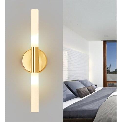 Modern lights 2 Light G9 Led Wall Lamp Glass Tube Indoor Shades Baton corridor Wall Lights Bedsides Lighting Luminaria Lamparas