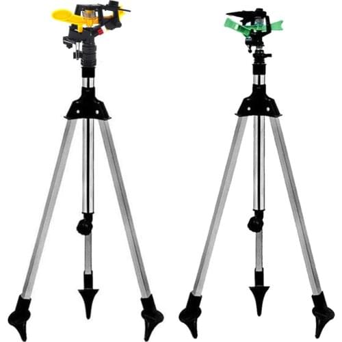 Stainless Steel Tripod Impact Sprinkler Garden Watering System Kits for Farmland Lawn Plants Flower Irrigation Sprinkler