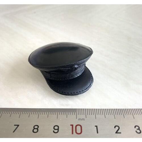 1/6 World War II Big Brimmed Hat Big Cap Officer Cap Police Cap Simulation Hat Model Toy for 12'' Action Figure Body Accessories