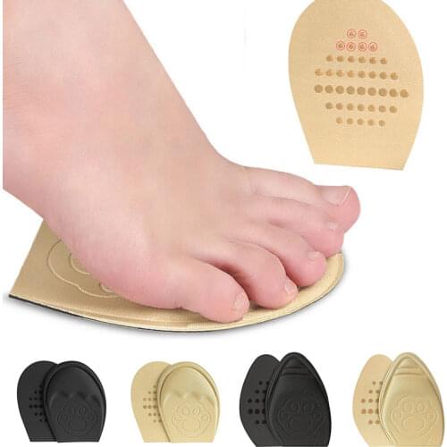 1Pair Forefoot Insert Pad Women High Heels Half Pard Sponge Shoes Cushion Insoles Anti-Pain Pads Foot Insoles Orthopedic Insoles