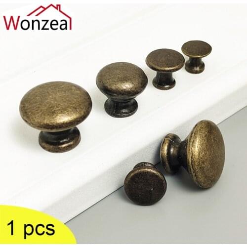 1x Mini Jewelry Box Chest Case Drawer Cabinet Door Pull Knob Handle Antique Brass/ Color Hardware Furniture Handles