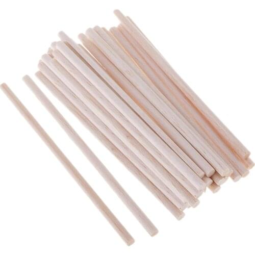 30Pcs 12cm Unfinished Natural Wood Craft Dowel Rods 20 Pack Smooth Balsa Wood Sticks for Kids DIY Arts And Crafts Projects