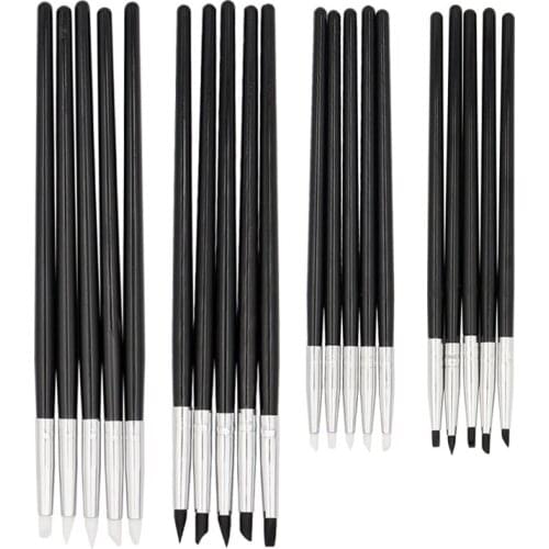 5pcs M/S Dental Silicone Resin Shaping Pen Sculpture Dentist Carving Tools Composite Tip Teeth Brush Teeth Whitening Instrument