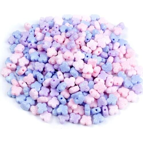 20/40/100Pcs/Lot Butterfly Shape Acrylic Perforation Beads for DIY Jewelry Making Earrings Necklace Bracelet Accessories