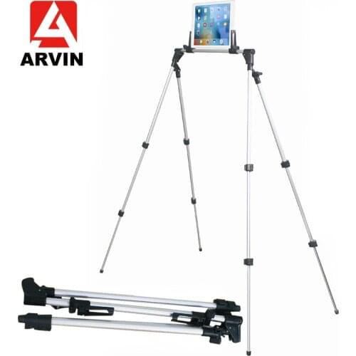 Arvin Tripod Adjustable Tablet Stand Holder For IPAD Pro 12.9 4-13 Inch Samsung Aluminum Alloy Flexible Scalable Arm Floor Stand