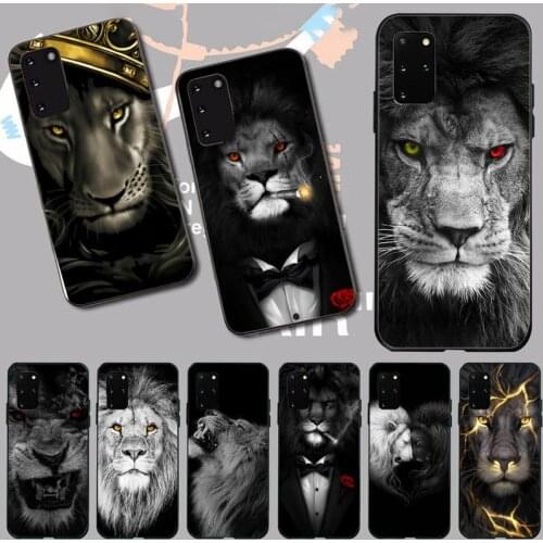 Lion art animal cool Phone Case For Samsung A32 A51 A52 A71 A50 A12 A21S S10 S20 S21 Plus Fe Ultra
