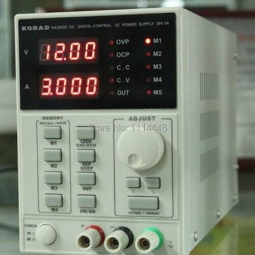 Digital Precision Variable Adjustable Regulated Lab Grade 30V 5A DC Power Supply 220V KA3005D