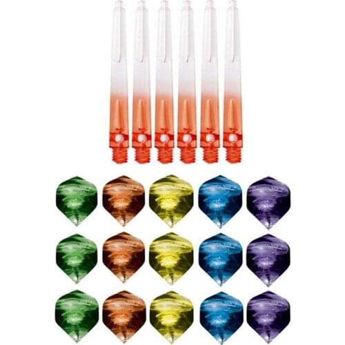 5 Colors Nylon Dart Shafts And Popular Nice Pattern Darts Flights Dart Accessories For Soft And Steel Darts