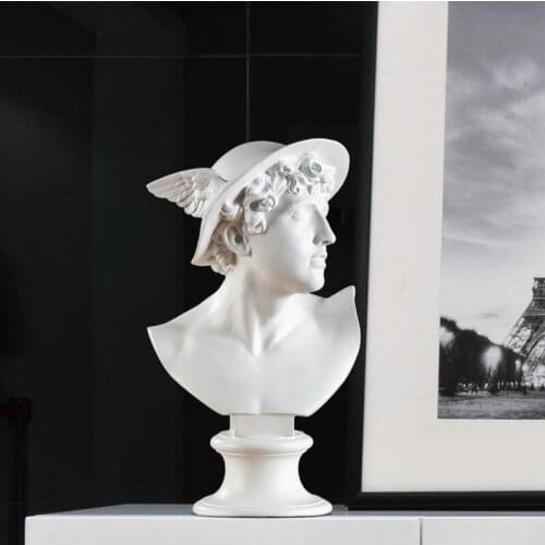 European David Figure Plaster Sculpture Ornaments Office Model Room Figurines Decoration Home Livingroom Table Furnishing Crafts