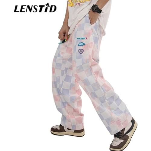 Мужские брюки в клетку LensTid China At AliExpress