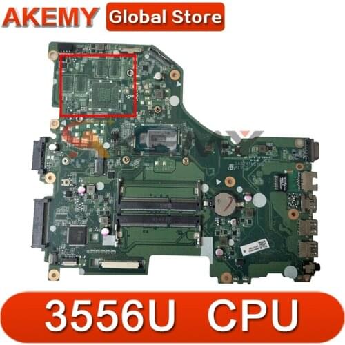 Akemy Laptop Motherboard For ACER Aspire E5-573 Pentium 3556U Mainboard DA0ZRTMB6D0 SR1E3 DDR3