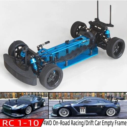 Metal Chassis 1/10 RC 4WD Model Toys Car On-Road Drift Car Empty Frame Brushless Version Unlimited HSP 94123 Flying Fish