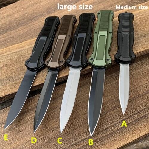 Hot Large size''Medium size BM Knife Outdoor Tactical Hunting Folding Knife D2 Steel Pocket Camping EDC Knife