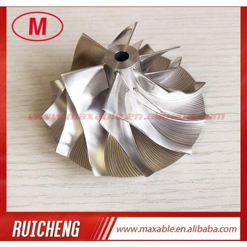 T04E 6+6 blades 54.30/82.00mm turbocharger milling/aluminum 2618/billet compressor wheel