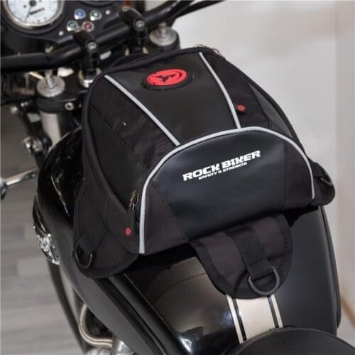 ROCK BIKER Saddle bags Motorcycle tank bag Magnetic Oxford moto Shoulder Bag high quality motocross racing oil tank Tail Bags