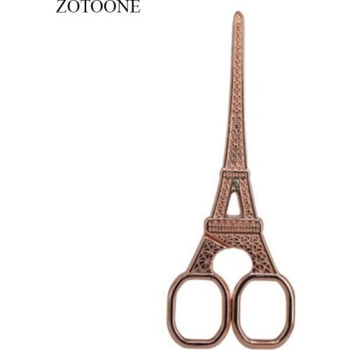 ZOTOONE 13.8CM Vintage Eiffer Tower Stainless Steel Scissors For Needlework DIY Sewing And Embroidery Scissors Accessories Tools