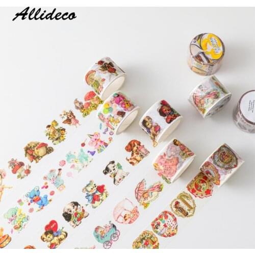 1pcs/1lot Washi Masking Tapes Animal strawberry cake Decorative Adhesive Scrapbooking DIY Paper Japanese Stickers 5m