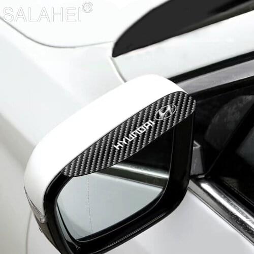 2Pcs Car Rear View Mirror Cover Rain-proof Eyebrow For Hyundai I20 I30 I40 I10 IX25 IX35 IX45 IX20 Solaris Verna Sonata K2 K5