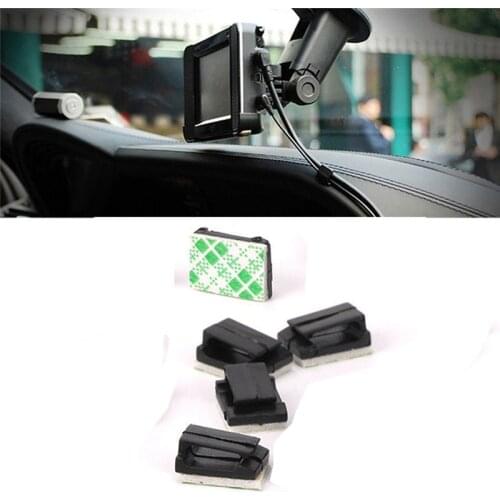 5Pcs/Bag Portable High Quality Durable Strong Lightweight Car Wires Fixed Clips Data Cord Tie Cable Mount Self-adhesive#289276