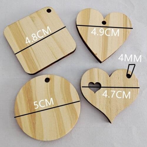 50PCS Wood Hearts for Crafts, Unfinished Wooden Heart Cutout Shape, Wooden Hearts Wedding, Valentine, DIY Supplies