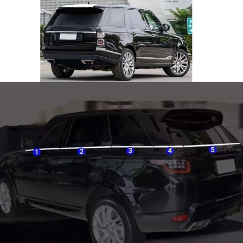 Car Sticker Garnish Pillar Window Middle Strip Trim Frame Hoods For LAND ROVER Range Rover 2014-2016 2017 2018 2019 2020 2021